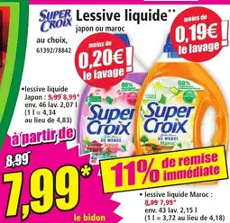 Norma Lessive liquide offre