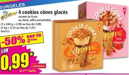 Norma 4 cookies cônes glacés offre