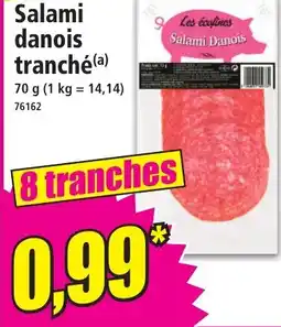 Norma Salami danois tranché offre