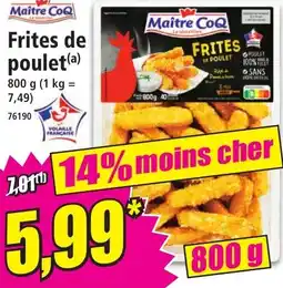 Norma Frites de poulet offre