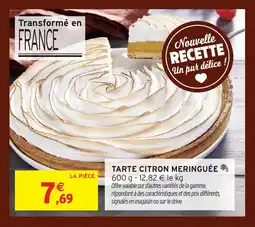 Intermarché Express Tarte citron meringuée offre