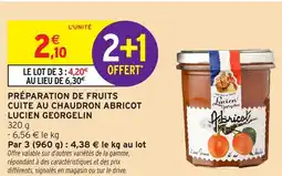 Intermarché Express Préparation de fruits cuite au chaudron abricot lucien georgelin offre
