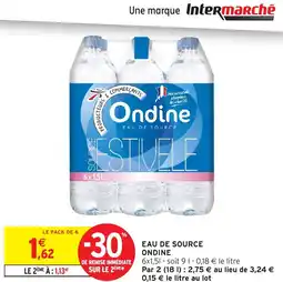 Intermarché Express Eau de source ondine offre