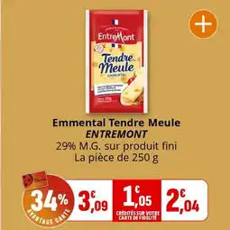 Coccinelle Express ENTREMONT Emmental Tendre Meule offre