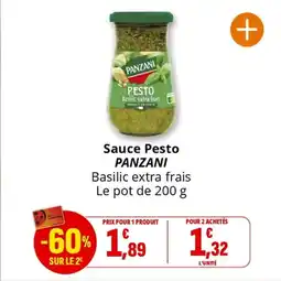 Coccinelle Express PANZANI Sauce Pesto offre