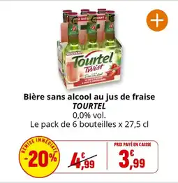 Coccinelle Express TOURTEL Bière sans alcool au jus de fraise offre