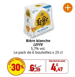 Coccinelle Express LEFFE Bière blanche offre