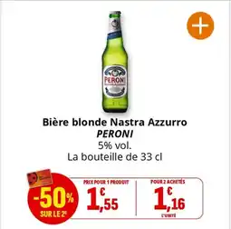 Coccinelle Express PERONI Bière blonde Nastra Azzurro offre