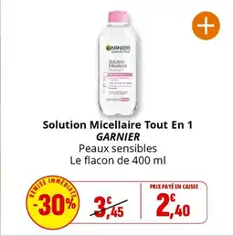 Coccinelle Express GARNIER Solution Micellaire Tout En 1 offre