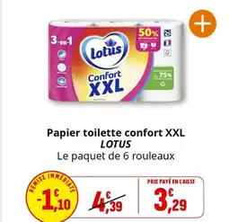 Coccinelle Express LOTUS Papier toilette confort XXL offre