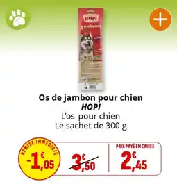Coccinelle Express HOPI Os de jambon pour chien offre