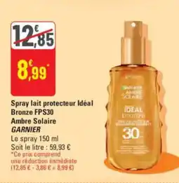 G20 GARNIER Spray lait protecteur Idéal Bronze FPS30 Ambre Solaire offre