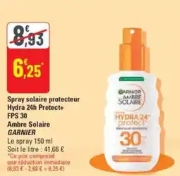 G20 GARNIER Spray solaire protecteur Hydra 24h Protect+ FPS 30 Ambre Solaire offre