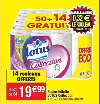 Migros Papier toilette lotus collection offre