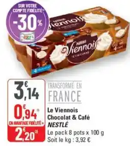 G20 NESTLÉ Le Viennois Chocolat & Café offre