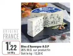 G20 Bleu d'Auvergne A.O.P offre