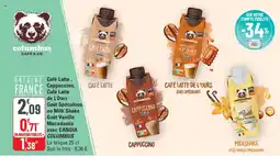 G20 CANDIA COLUMBUS Cafe Latte de L'Ours Goût Spéculoos ou Milk Shake Goût Vanille Macadamia avec offre