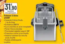 G20 LIVOO Friteuse offre
