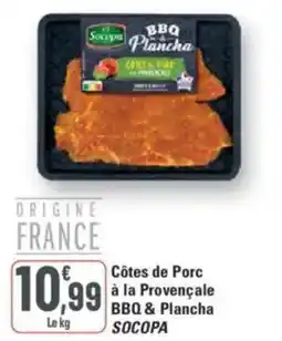 G20 BBQ & Plancha SOCOPA Côtes de Porc à la Provençale offre