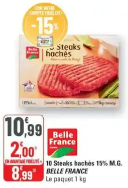 G20 BELLE FRANCE 10 Steaks hachés 15% M.G. offre