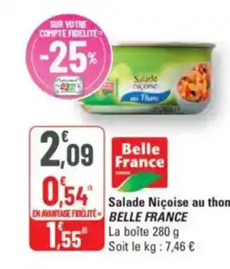 G20 BELLE FRANCE Salade Niçoise au thon offre