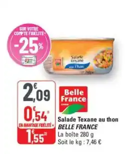 G20 BELLE FRANCE Salade Texane au thon offre