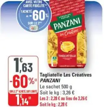 G20 PANZANI Tagliatelle Les Créatives offre