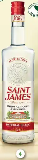 Intermarché Express Rhum agricole impérial blanc saint james offre