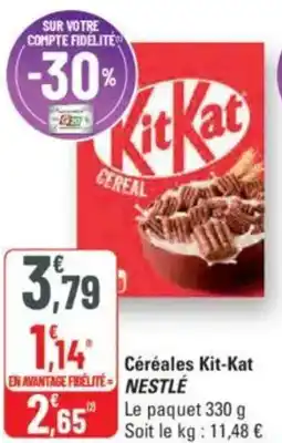 G20 NESTLÉ Céréales Kit-Kat offre