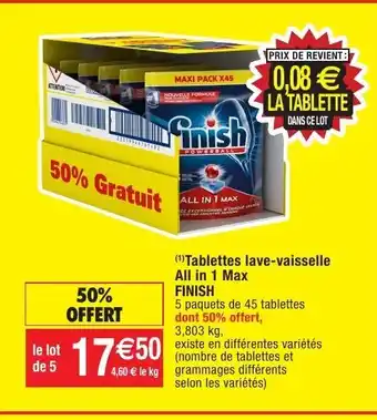 Migros Tablettes lave-vaisselle offre