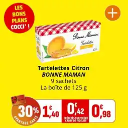 Coccinelle Supermarché Tartelettes citron bonne maman offre