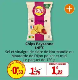 Coccinelle Supermarché Chips paysanne lay's offre