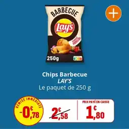 Coccinelle Supermarché Chips barbecue lay's offre