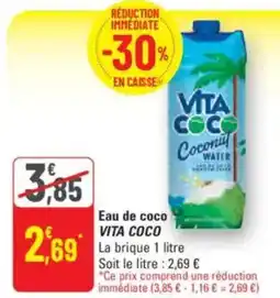 G20 VITA COCO Eau de coco offre