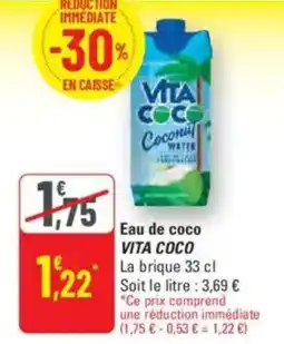 G20 VITA COCO Eau de coco offre