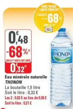 G20 THONON Eau minérale naturelle offre