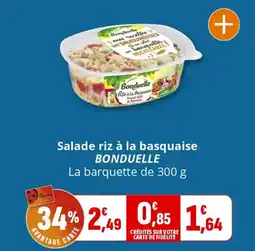 Coccinelle Supermarché Salade riz à la basquaise bonduelle offre