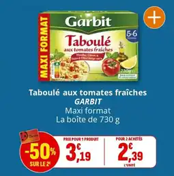 Coccinelle Supermarché Taboulé aux tomates fraîches garbit offre
