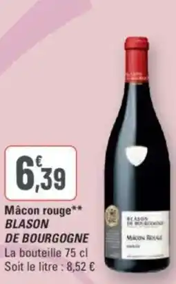 G20 BLASON DE BOURGOGNE Mâcon rouge offre