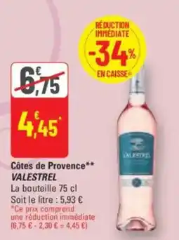 G20 VALESTREL Côtes de Provence offre