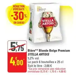 G20 STELLA ARTOIS Bière Blonde Belge Premium offre