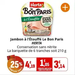 Coccinelle Supermarché Jambon à l'étouffé le bon paris herta offre