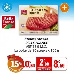Coccinelle Supermarché Steaks hachés belle france offre