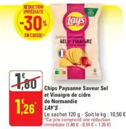 G20 LAY'S Chips Paysanne Saveur Sel de Normandie offre