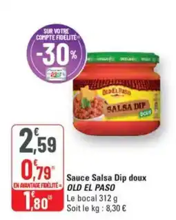 G20 OLDEL PASO Sauce Salsa Dip doux offre