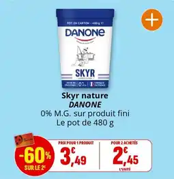 Coccinelle Supermarché Skyr nature danone offre