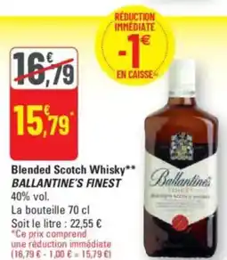 G20 BALLANTINE'S FINEST Blended Scotch Whisky offre