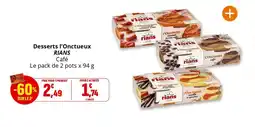 Coccinelle Supermarché Desserts l'onctueux rians offre