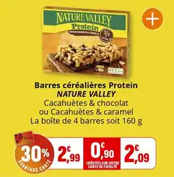 Coccinelle Supermarché Barres céréalières protein nature valley offre