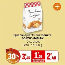 Coccinelle Supermarché Quatre-quarts pur beurre bonne maman offre